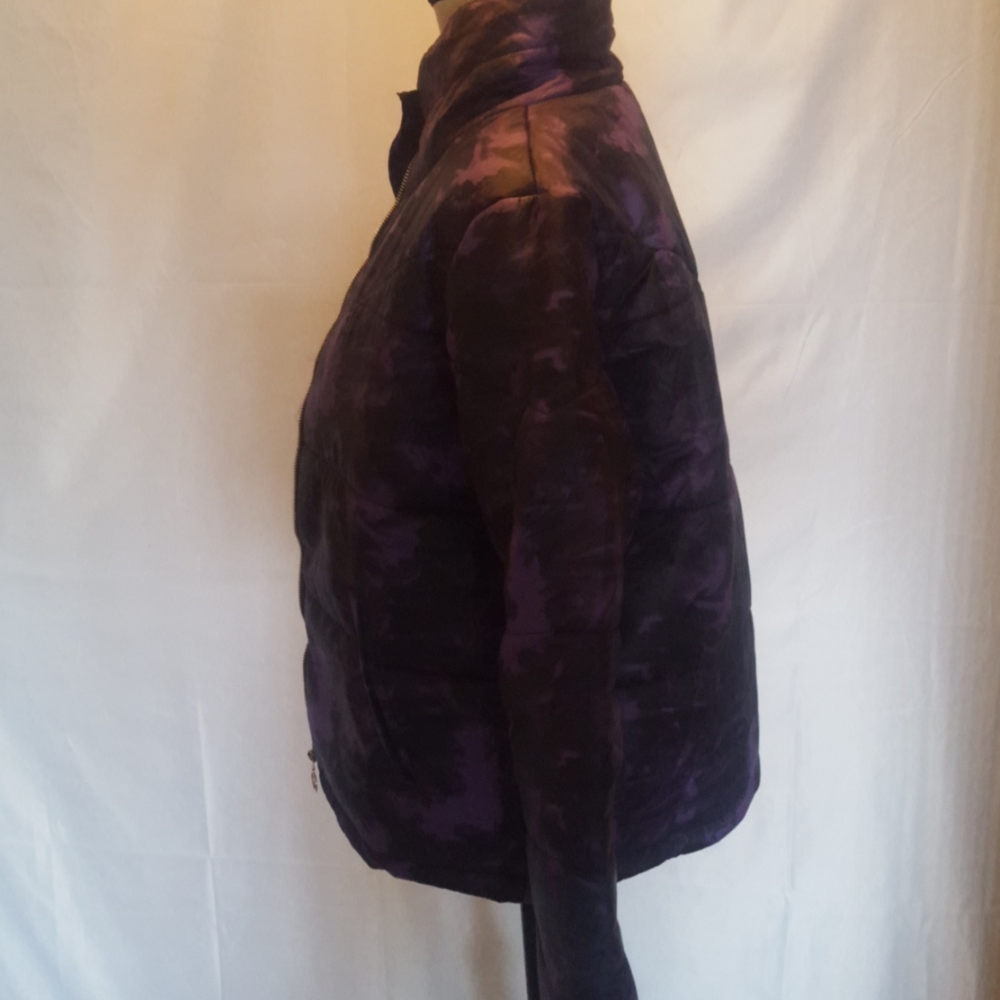 Know One Cares tie dye puffer jacket - Picture 5 of 8